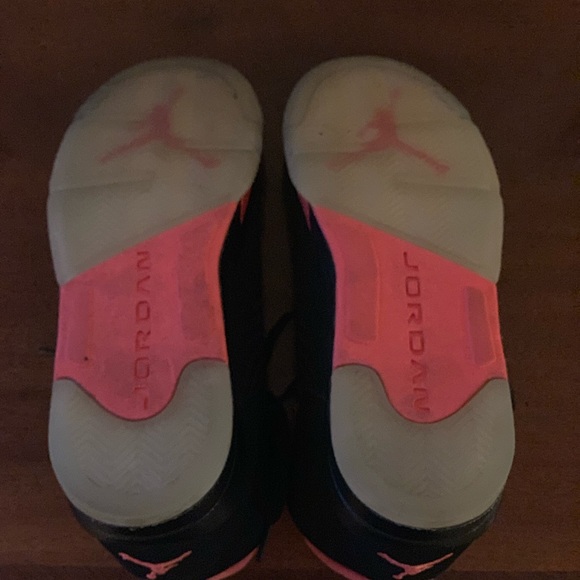 Nike Shoes | Nike Retro V Black And Peach Jordans Size 9 | Poshmark
